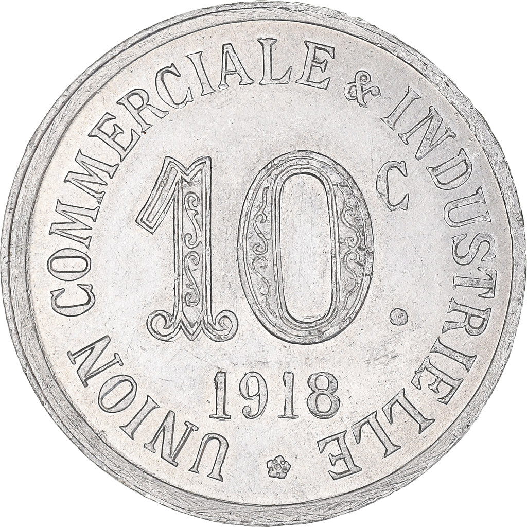 Coin, France, Annonay, 10 Centimes, 1918, MS(60-62), Aluminium, Elie:10.2