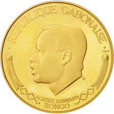 Munten, Gabon, 5000 Francs, 1969, Paris, UNC-, Goud, KM:8