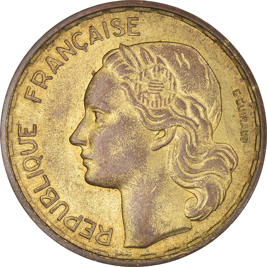 Moneta, Francja, Guiraud, 20 Francs, 1952, Beaumont - Le Roger, VF(30-35)