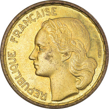 Coin, France, Guiraud, 10 Francs, 1958, Paris, MS(60-62), Aluminum-Bronze
