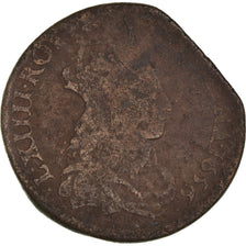 Münze, Frankreich, Louis XIV, Liard de France au buste juvénile, deuxième