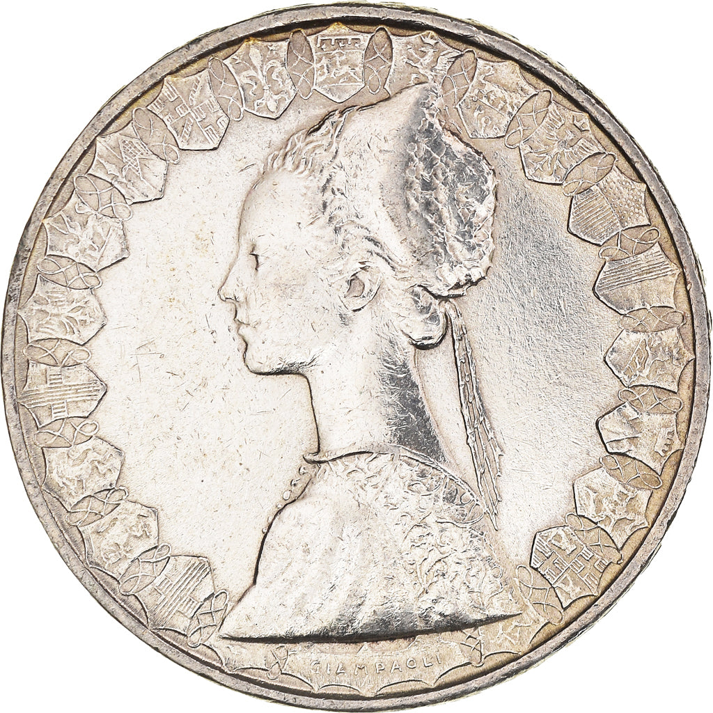 Coin, Italy, 500 Lire, 1958, Rome, VF(30-35), Silver, KM:98