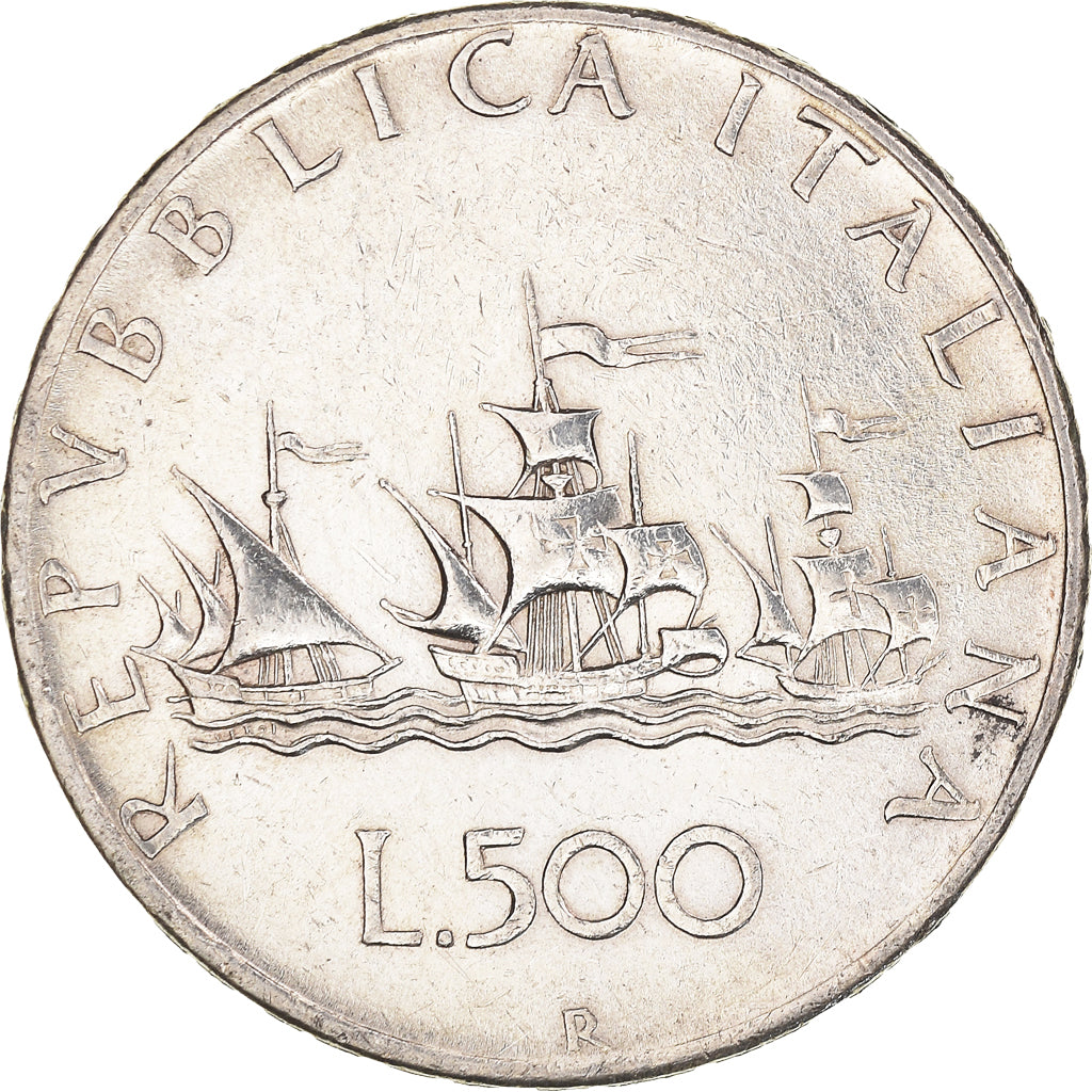 Coin, Italy, 500 Lire, 1958, Rome, VF(30-35), Silver, KM:98