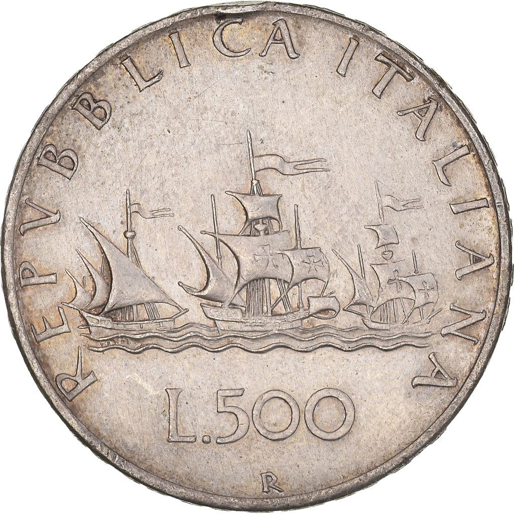 Coin, Italy, 500 Lire, 1958, Rome, VF(30-35), Silver, KM:98