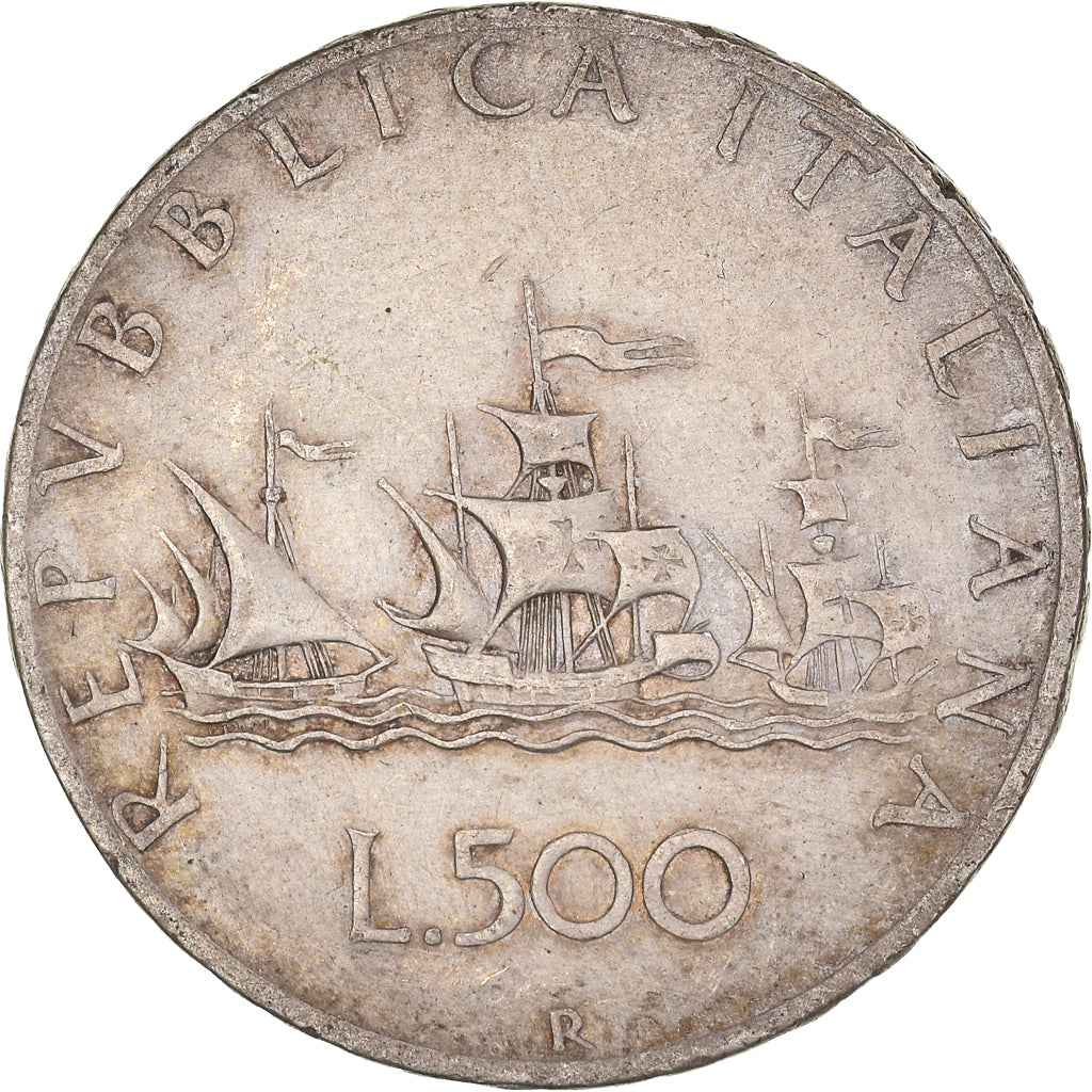 Coin, Italy, 500 Lire, 1958, Rome, VF(30-35), Silver, KM:98