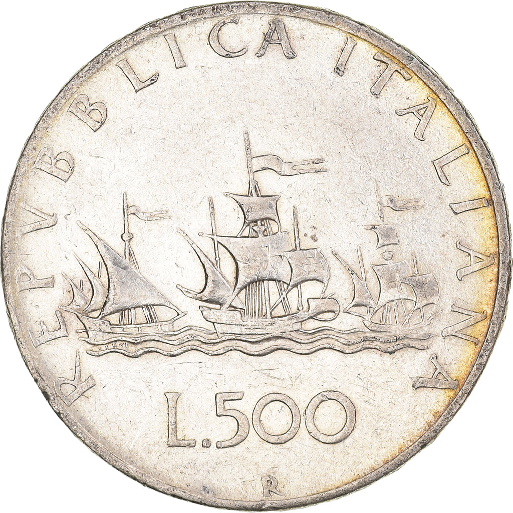 Coin, Italy, 500 Lire, 1958, Rome, VF(30-35), Silver, KM:98