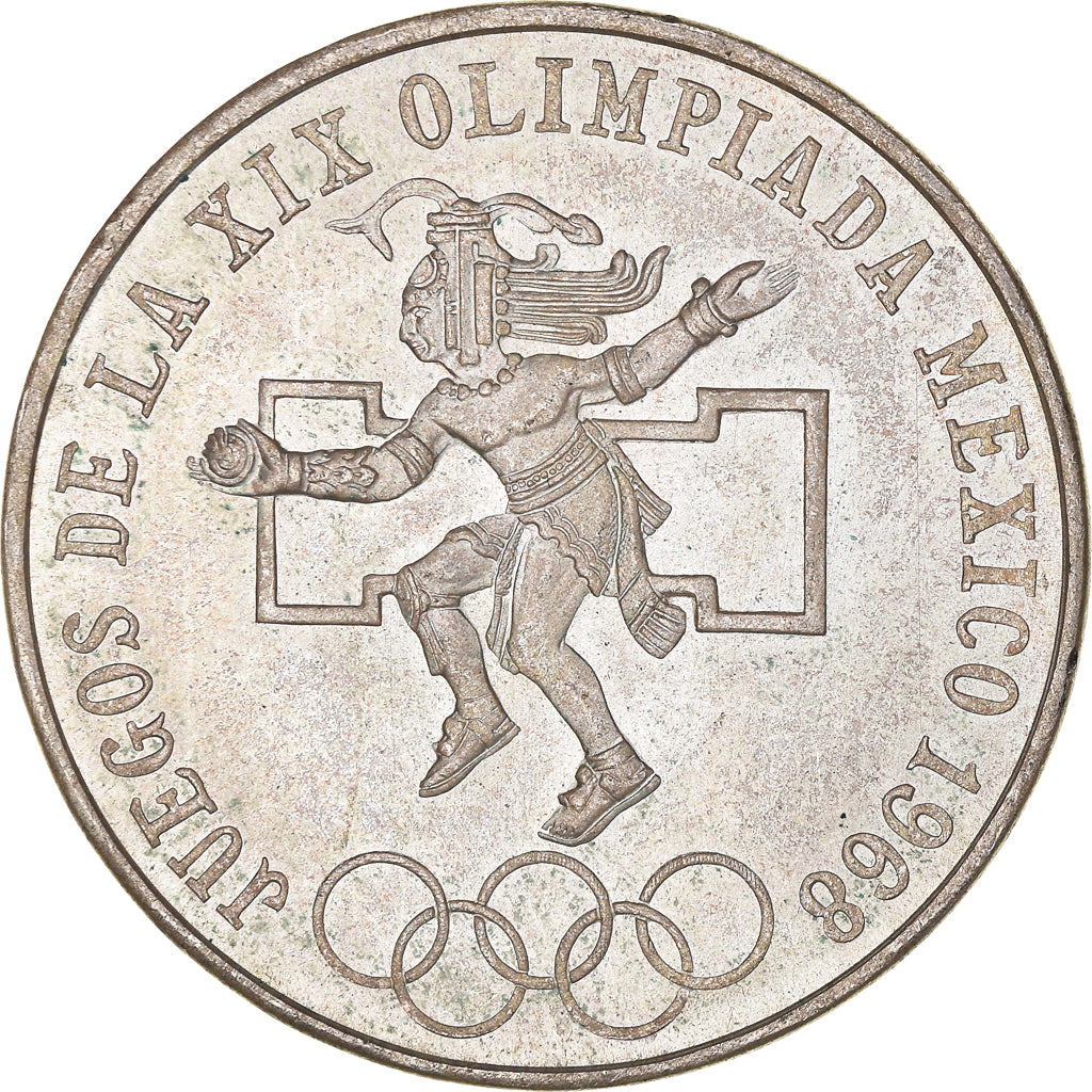 Coin, Mexico, 25 Pesos, 1968, Mexico, MS(63), Silver, KM:479.1