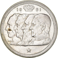 Coin, Belgium, 100 Francs, 100 Frank, 1951, AU(50-53), Silver, KM:139.1