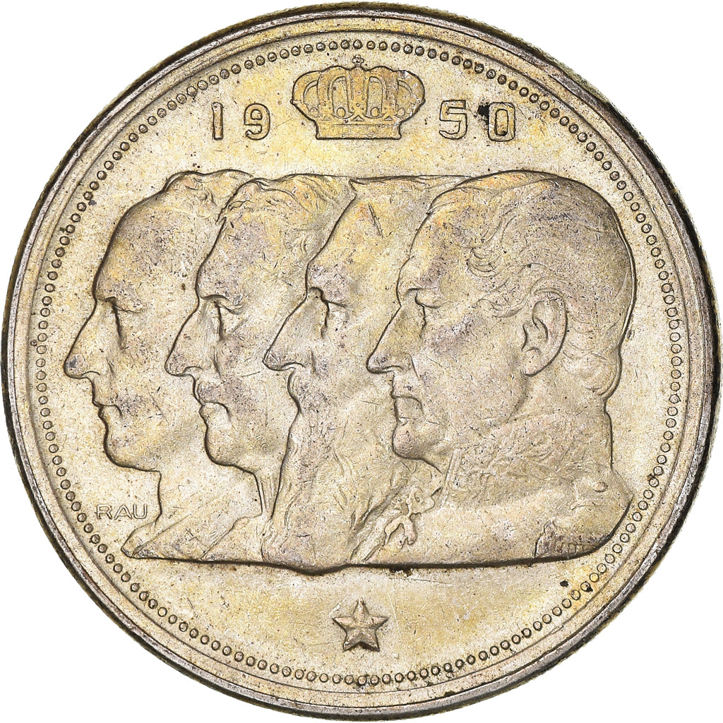 Coin, Belgium, 100 Francs, 100 Frank, 1950, AU(55-58), Silver, KM:138.1