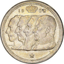 Coin, Belgium, 100 Francs, 100 Frank, 1950, AU(55-58), Silver, KM:138.1