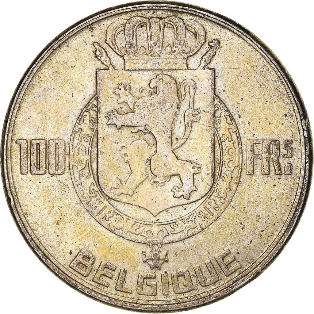 Coin, Belgium, 100 Francs, 100 Frank, 1950, AU(55-58), Silver, KM:138.1