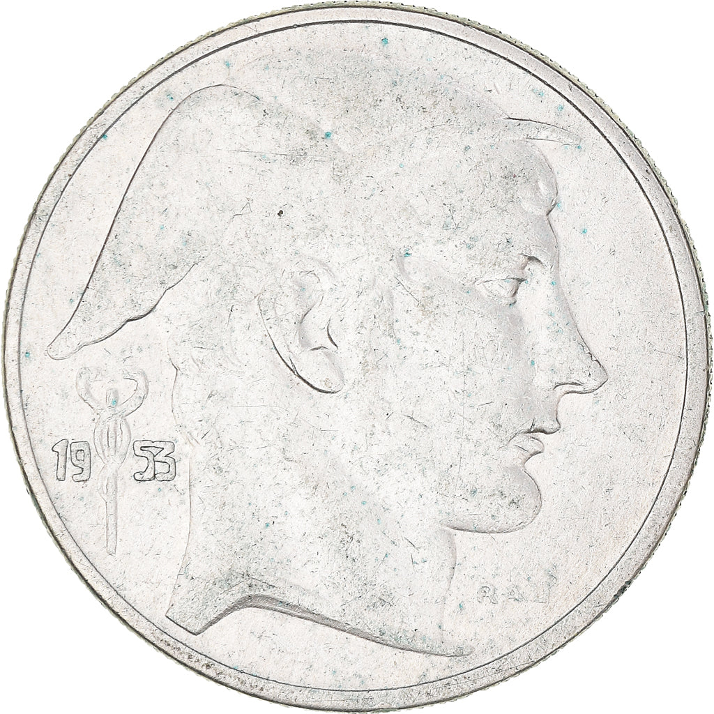 Coin, Belgium, 20 Francs, 20 Frank, 1953, Brussels, EF(40-45), Silver, KM:140.1