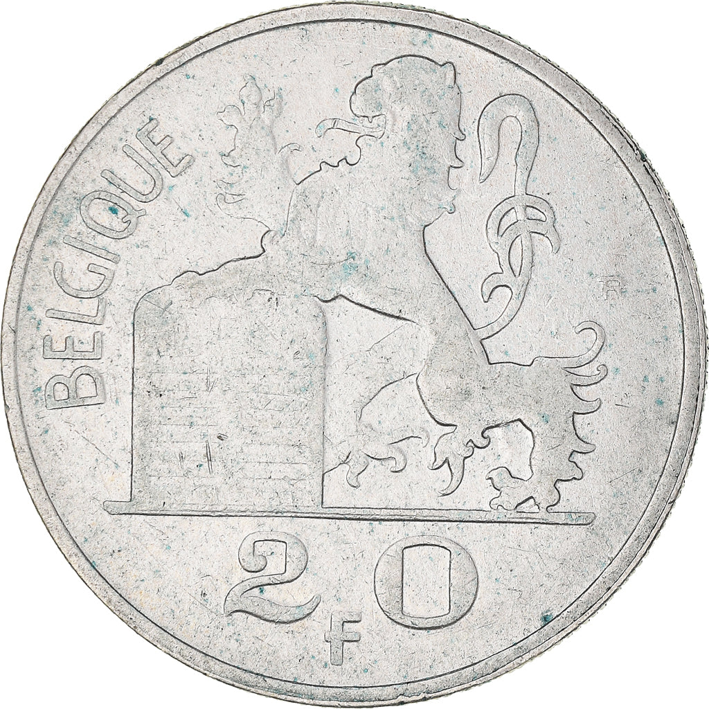 Coin, Belgium, 20 Francs, 20 Frank, 1953, Brussels, EF(40-45), Silver, KM:140.1