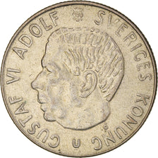 Coin, Sweden, Gustaf VI, Krona, 1965, MS(63), Silver, KM:826