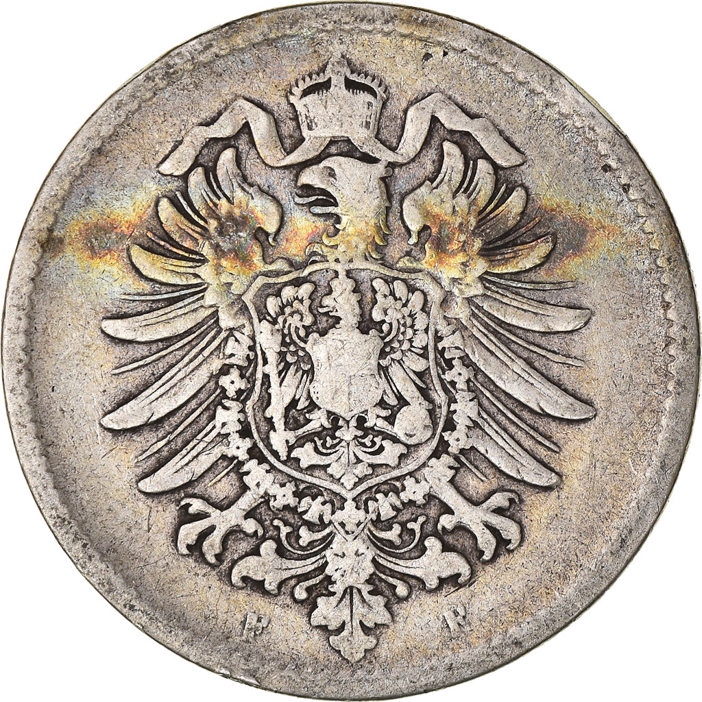 Coin, GERMANY - EMPIRE, Wilhelm I, Mark, 1875, Darmstadt, VF(20-25), Silver