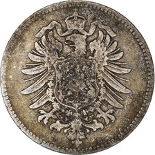 Coin, GERMANY - EMPIRE, Wilhelm I, Mark, 1875, Hanovre, VF(20-25), Silver, KM:7