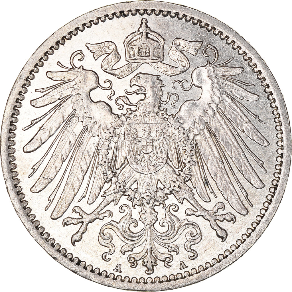 Moneta, GERMANIA - IMPERO, Wilhelm II, Mark, 1914, Berlin, SPL, Argento, KM:14