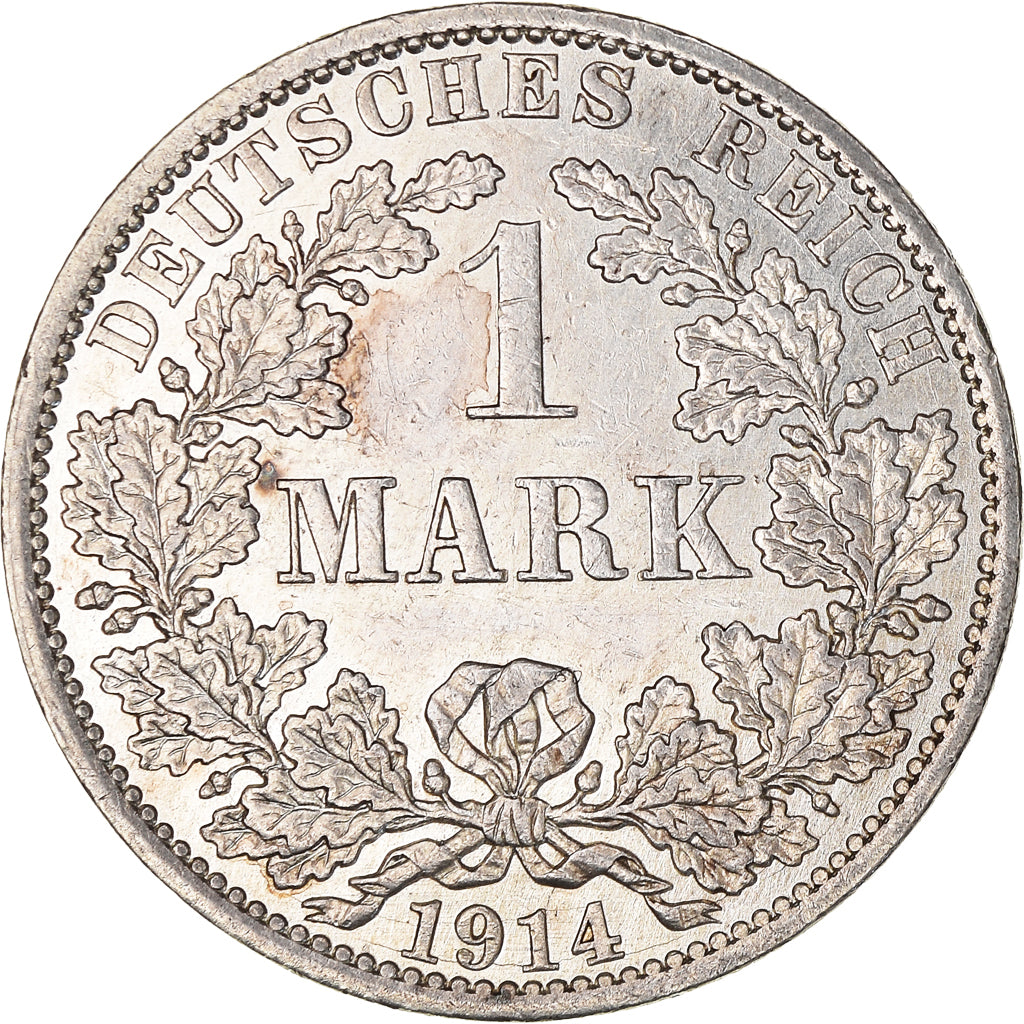 Moneta, GERMANIA - IMPERO, Wilhelm II, Mark, 1914, Berlin, SPL, Argento, KM:14