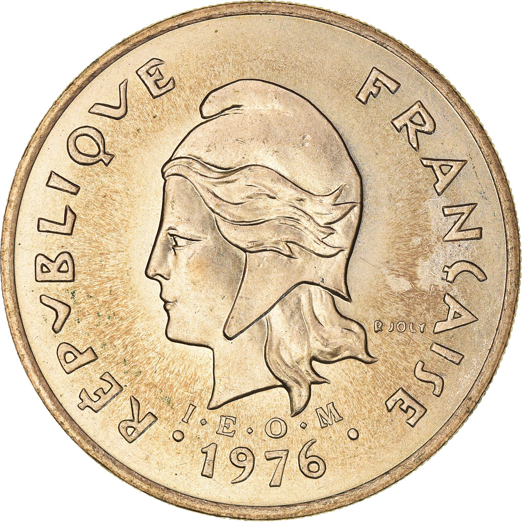 Coin, French Polynesia, 100 Francs, 1976, Paris, EF(40-45), Nickel-Bronze, KM:14
