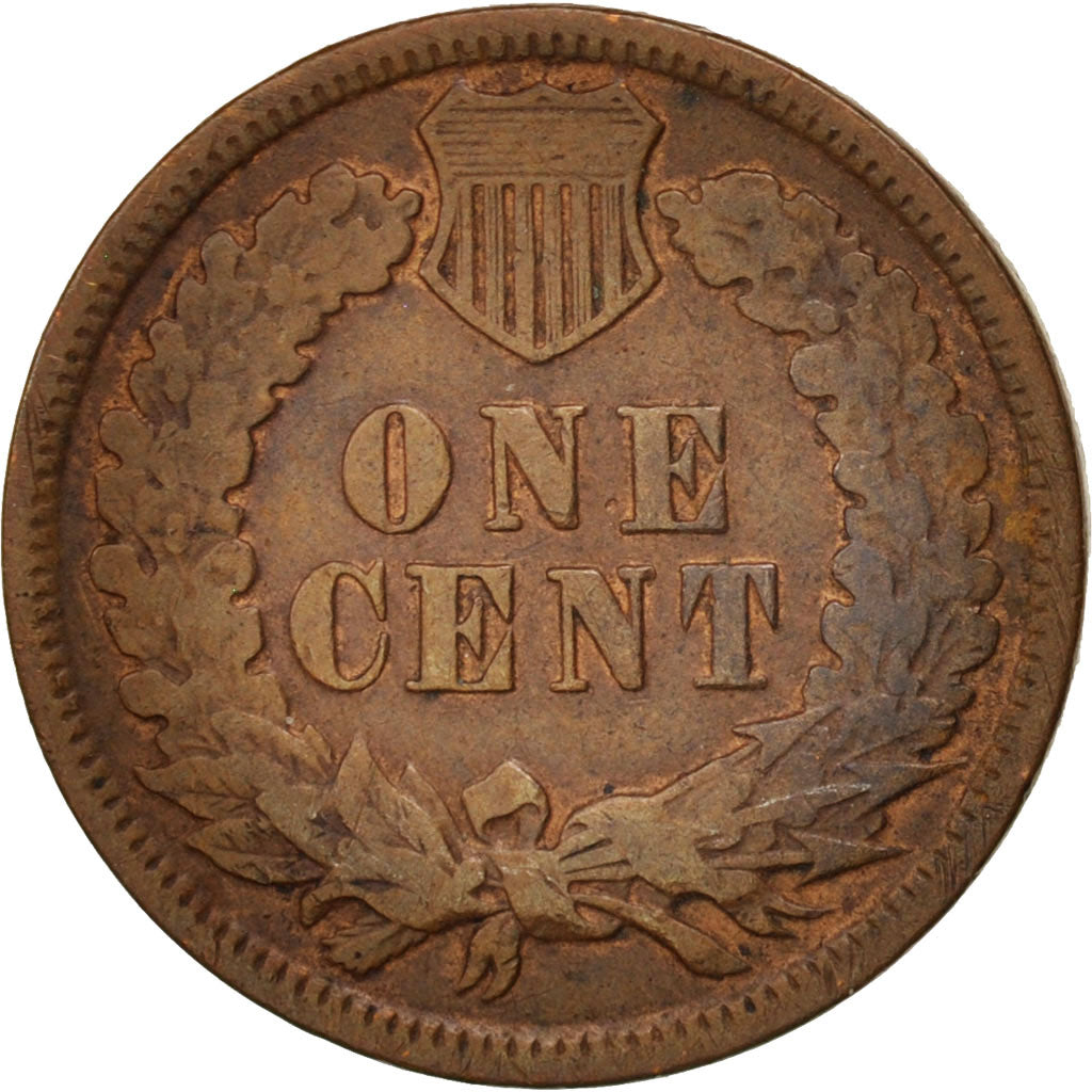 United States, Indian Head Cent, 1881, Philadelphia, VF, KM:90a
