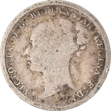 Coin, Great Britain, Victoria, 3 Pence, 1884, VG(8-10), Silver, KM:730