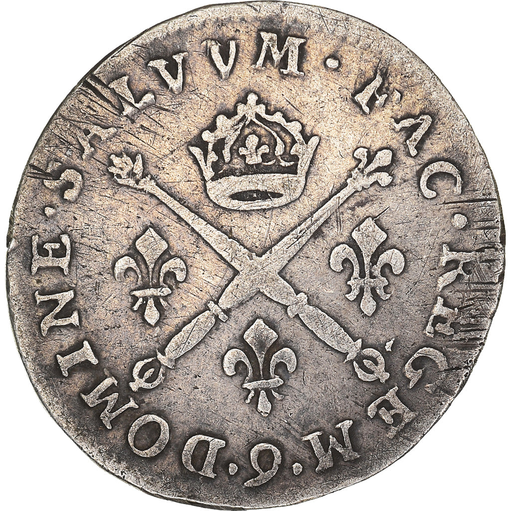 Moneta, Francia, Louis XIV, 10 Sols aux insignes, 10 Sols-1/8 Ecu, 1706, Rennes