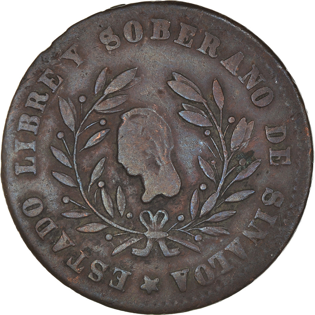 Coin, Mexico, 1/4 Real, Un Quarto/Una Quartilla, 1862, Culiacan, VF(30-35)