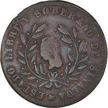 Coin, Mexico, 1/4 Real, Un Quarto/Una Quartilla, 1862, Culiacan, VF(30-35)