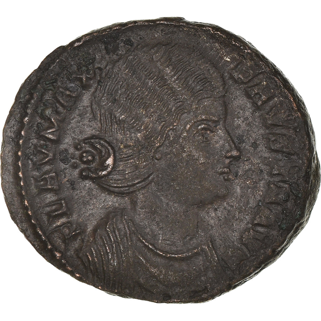 Coin, Fausta, Nummus, Trier, AU(55-58), Copper, Cohen:7