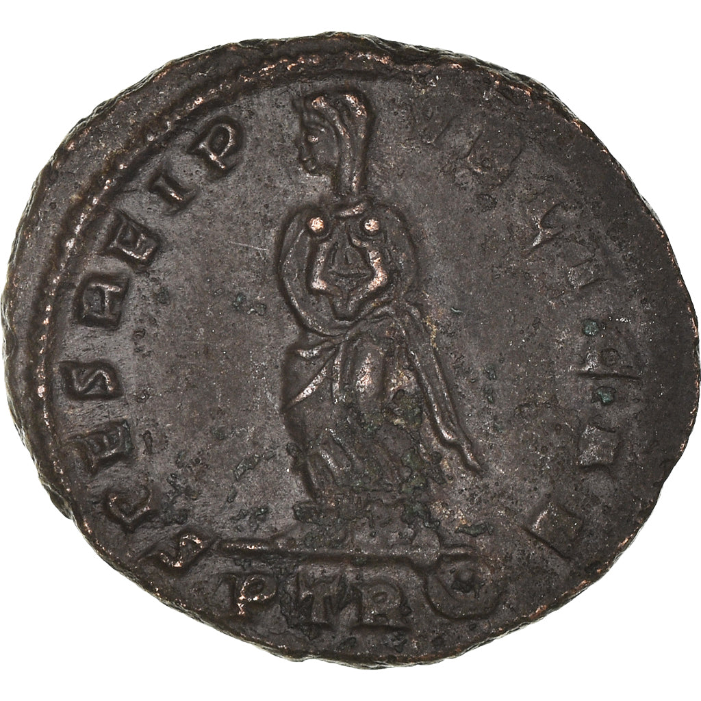 Coin, Fausta, Nummus, Trier, AU(55-58), Copper, Cohen:7