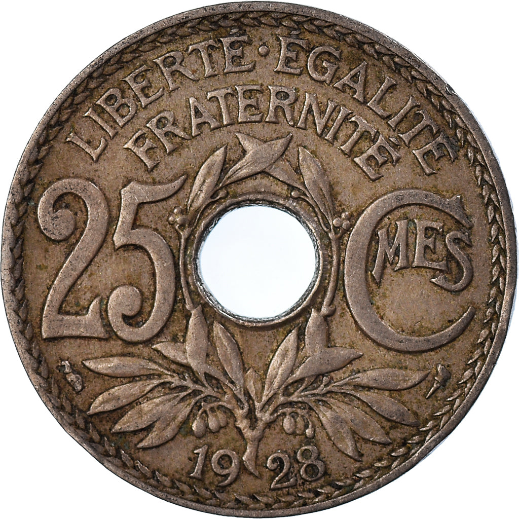 Monnaie, France, 25 Centimes, 1928