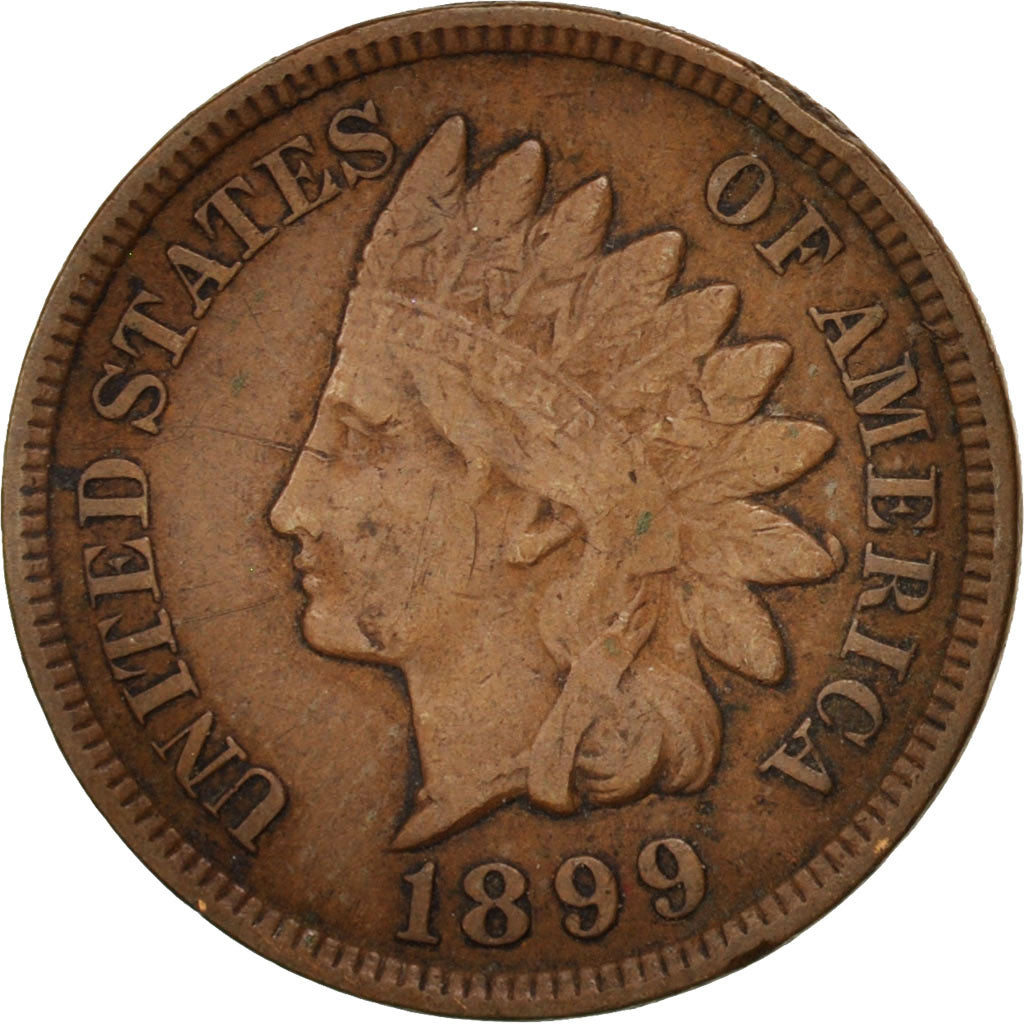 United States, Indian Head Cent, 1899, Philadelphia, VF, KM:90a