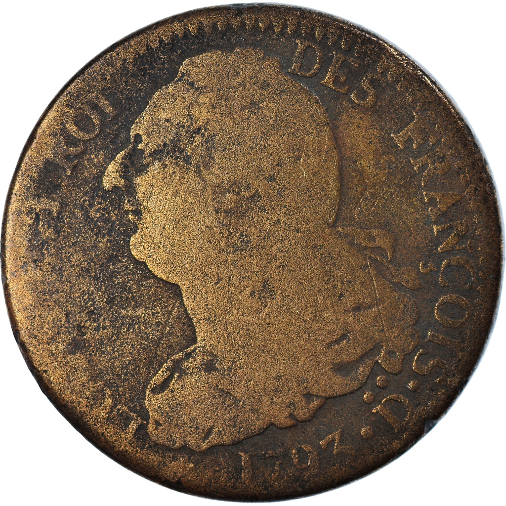 Münze, Frankreich, 2 Sols, 1793