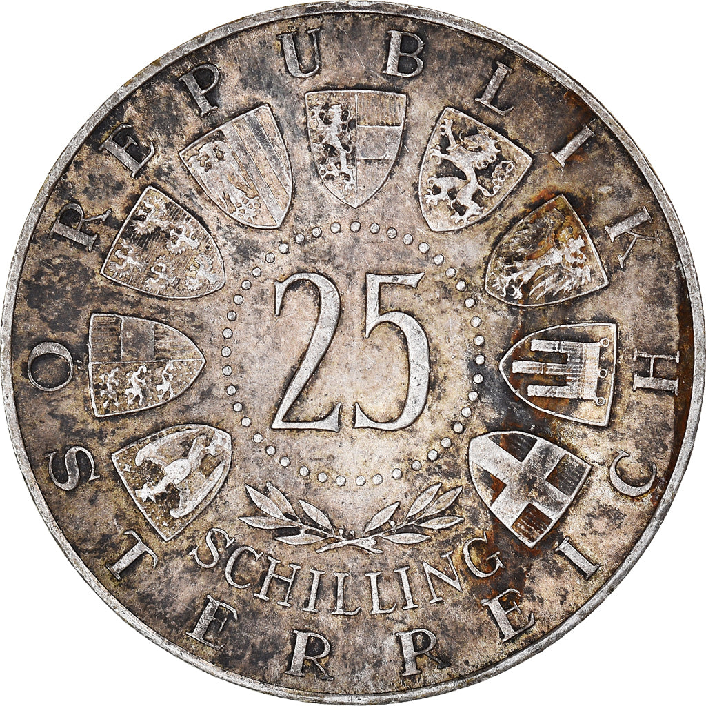 Münze, Österreich, 25 Schilling, 1957, SS, Silber, KM:2883