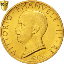 Italy, Vittorio Emanuele III, 100 Lire, 1931, Gold, PCGS MS64, KM:72