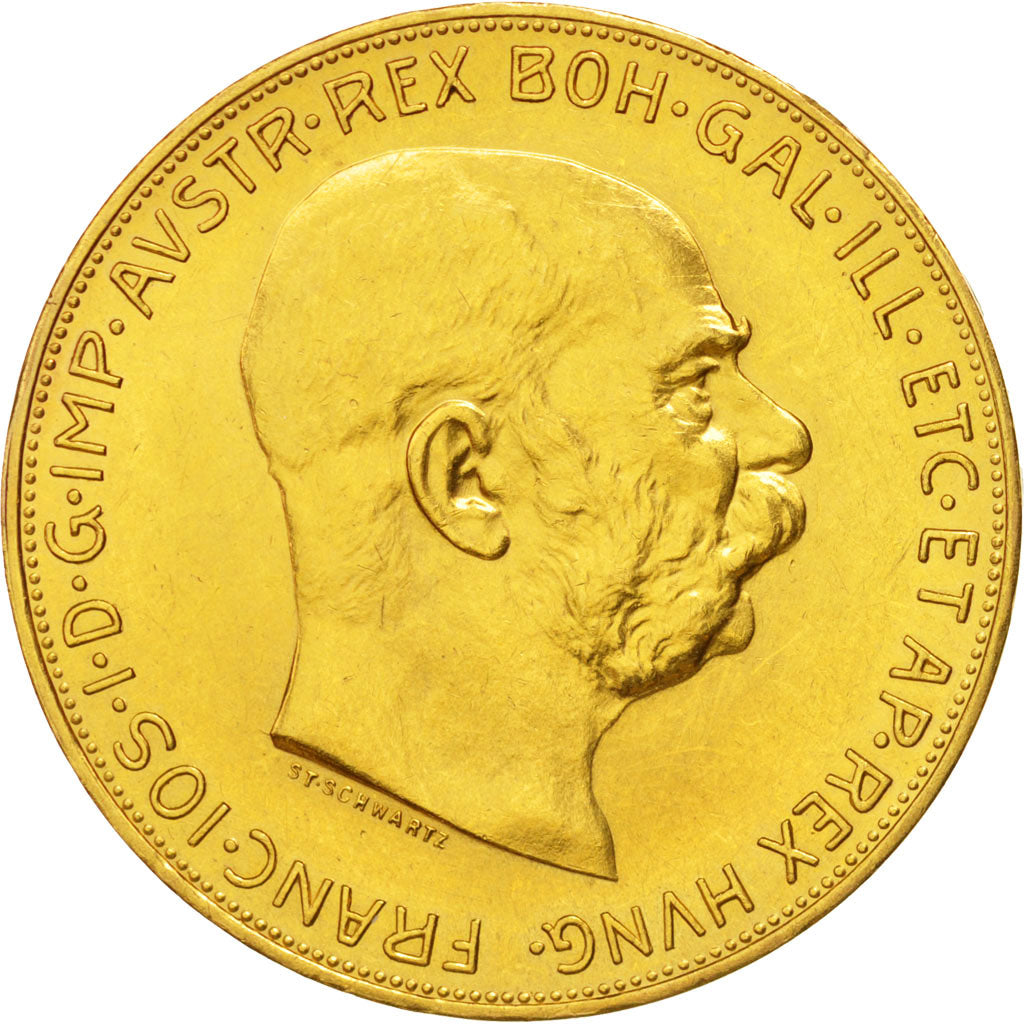 Österreich, Franz Joseph I, 100 Corona, 1915, AU(55-58), Gold, KM:2819