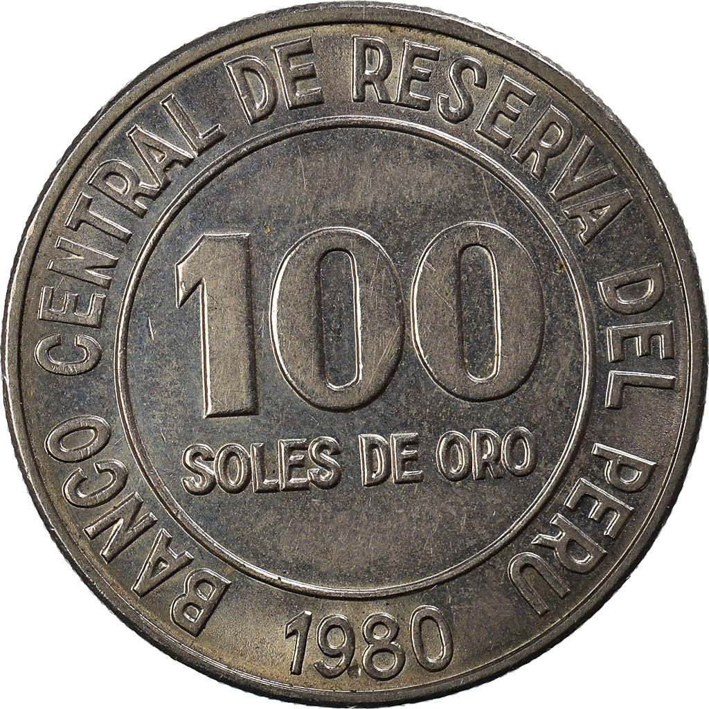 Moneta, Peru, 100 Soles, 1980
