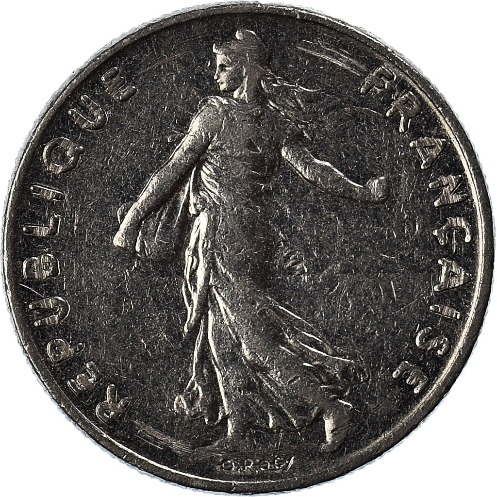 Moeda, França, 1/2 Franc, 1986
