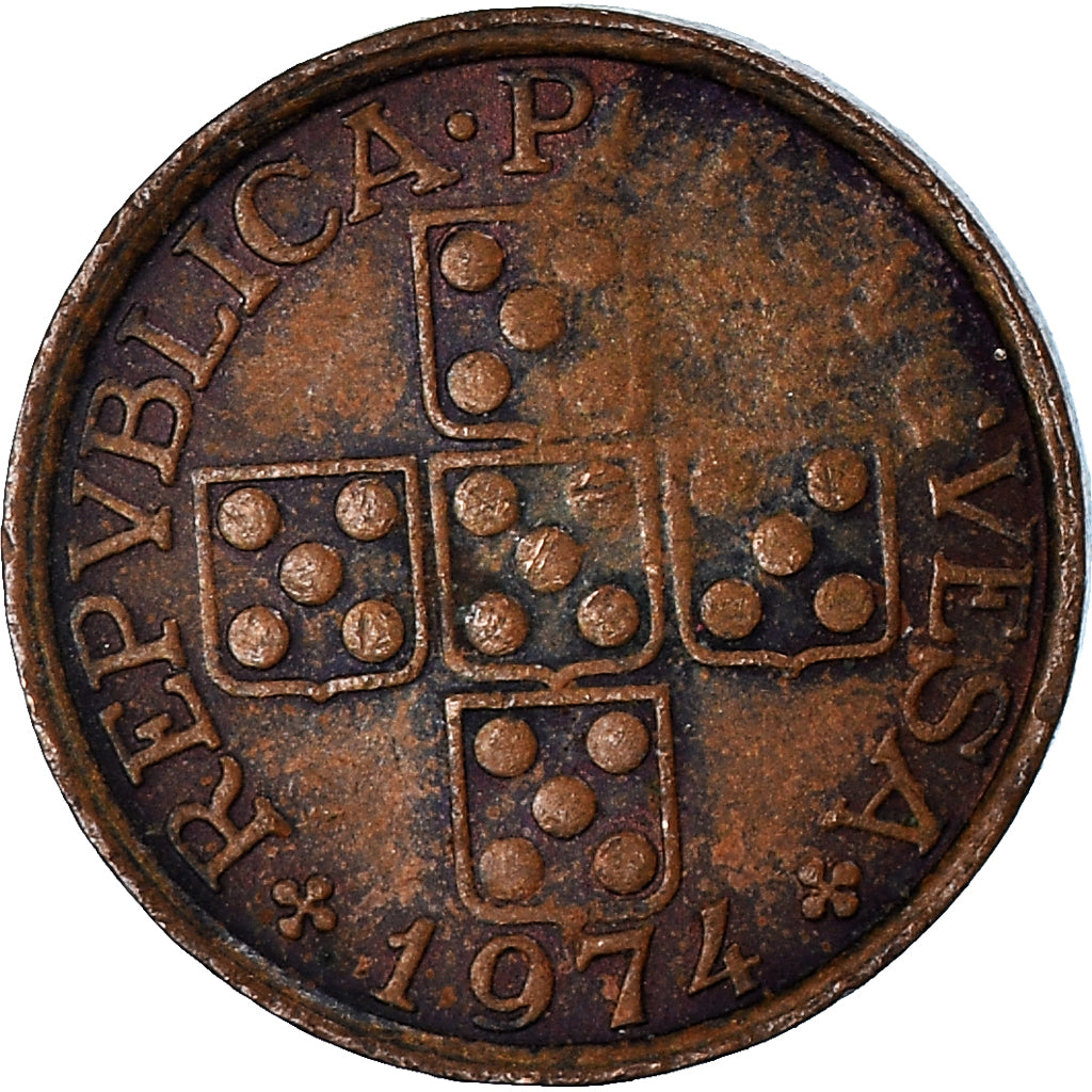 Moneta, Portogallo, 20 Centavos, 1974