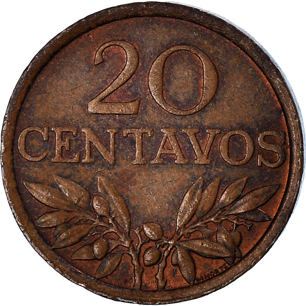 Moneta, Portogallo, 20 Centavos, 1974