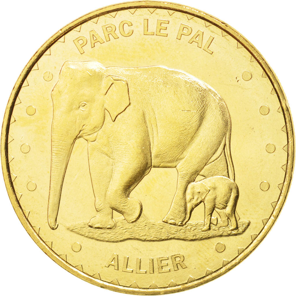 Francia, Token, Tourist Token, 03/ Le Pal - Eléphants, 2014, Monnaie de Paris