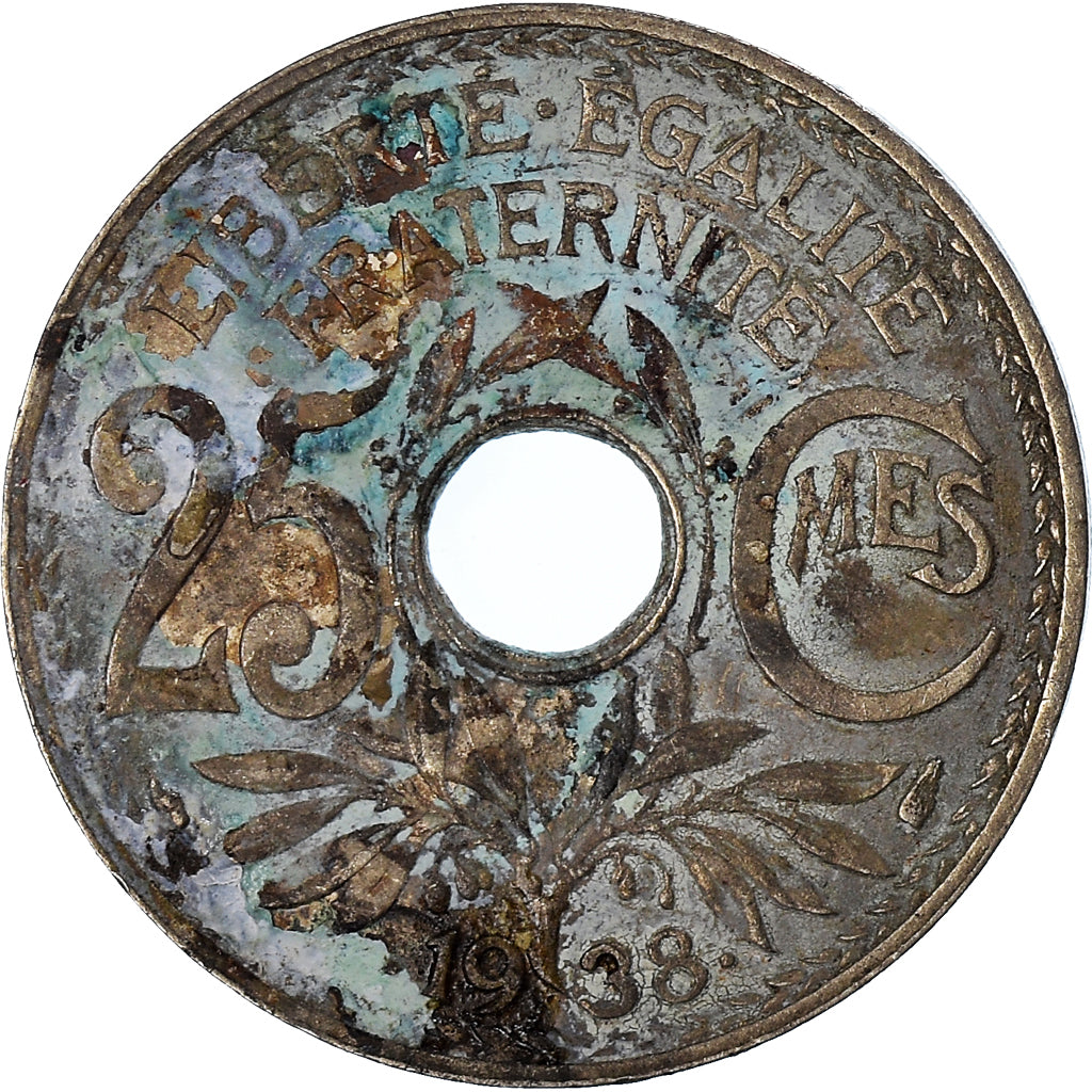 Munten, Frankrijk, 25 Centimes