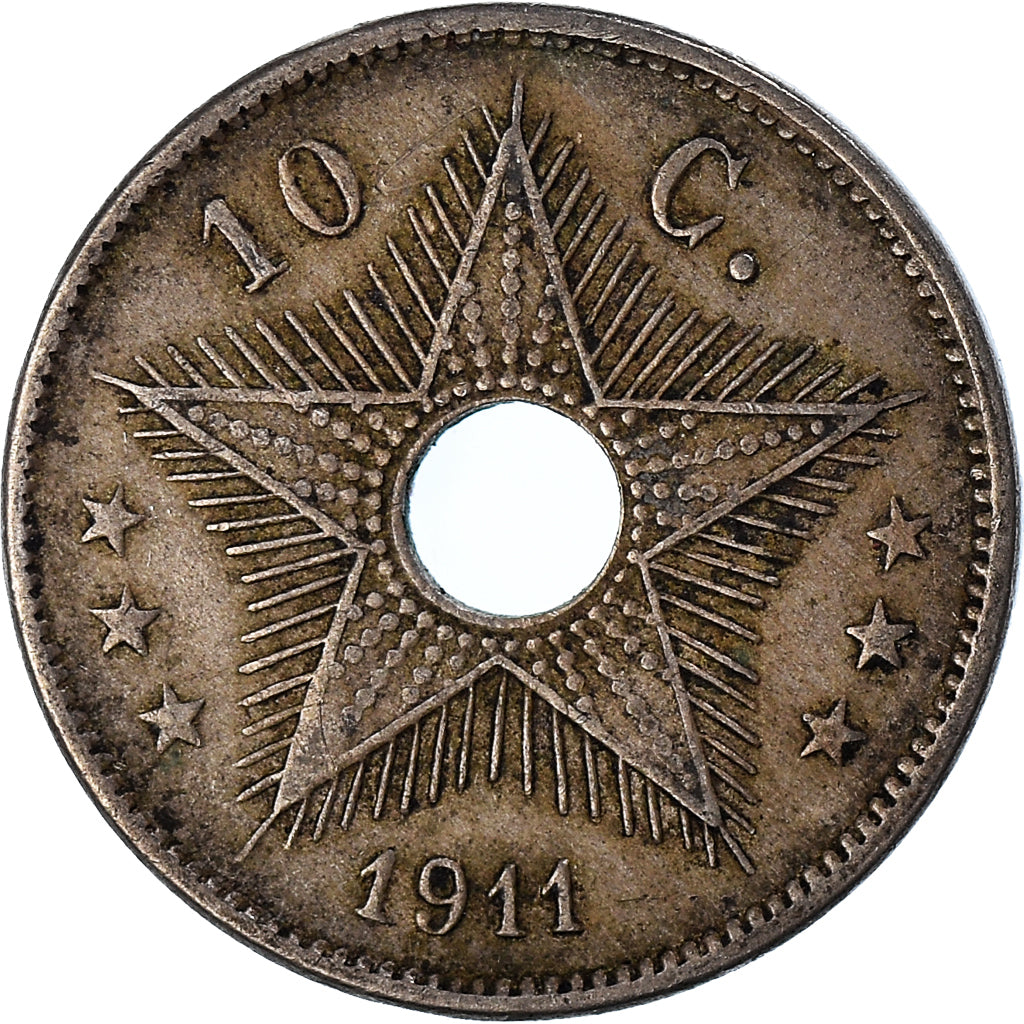 Coin, Belgium, 10 Centimes, 1911