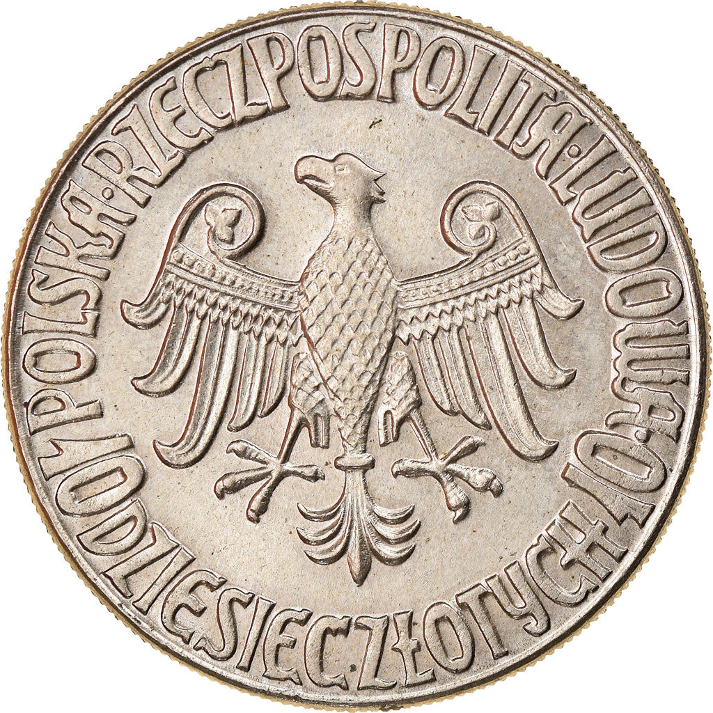 Moneta, Polska, 10 Zlotych, 1964, Warsaw, PRÓBA, MS(60-62), Miedź-Nikiel