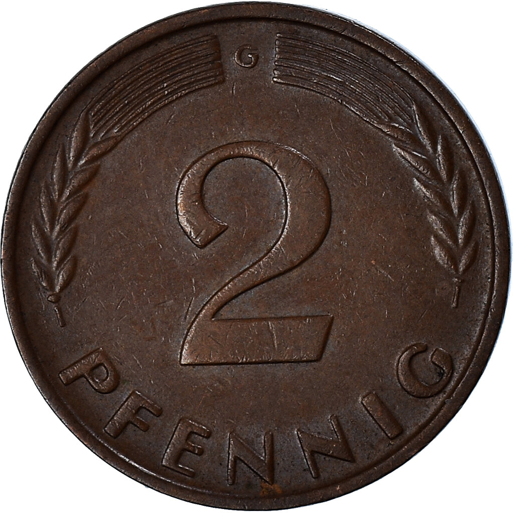 Coin, GERMANY - FEDERAL REPUBLIC, 2 Pfennig, 1960