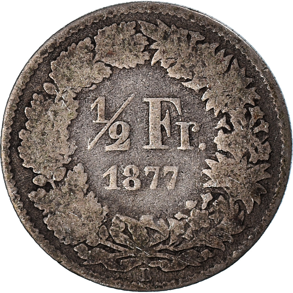 Moneta, Svizzera, 1/2 Franc, 1877