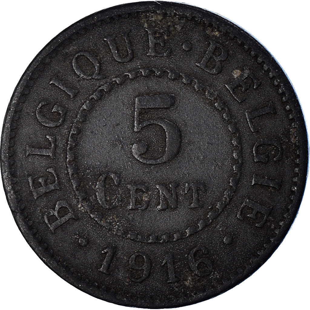 Coin, Belgium, 5 Centimes, 1916