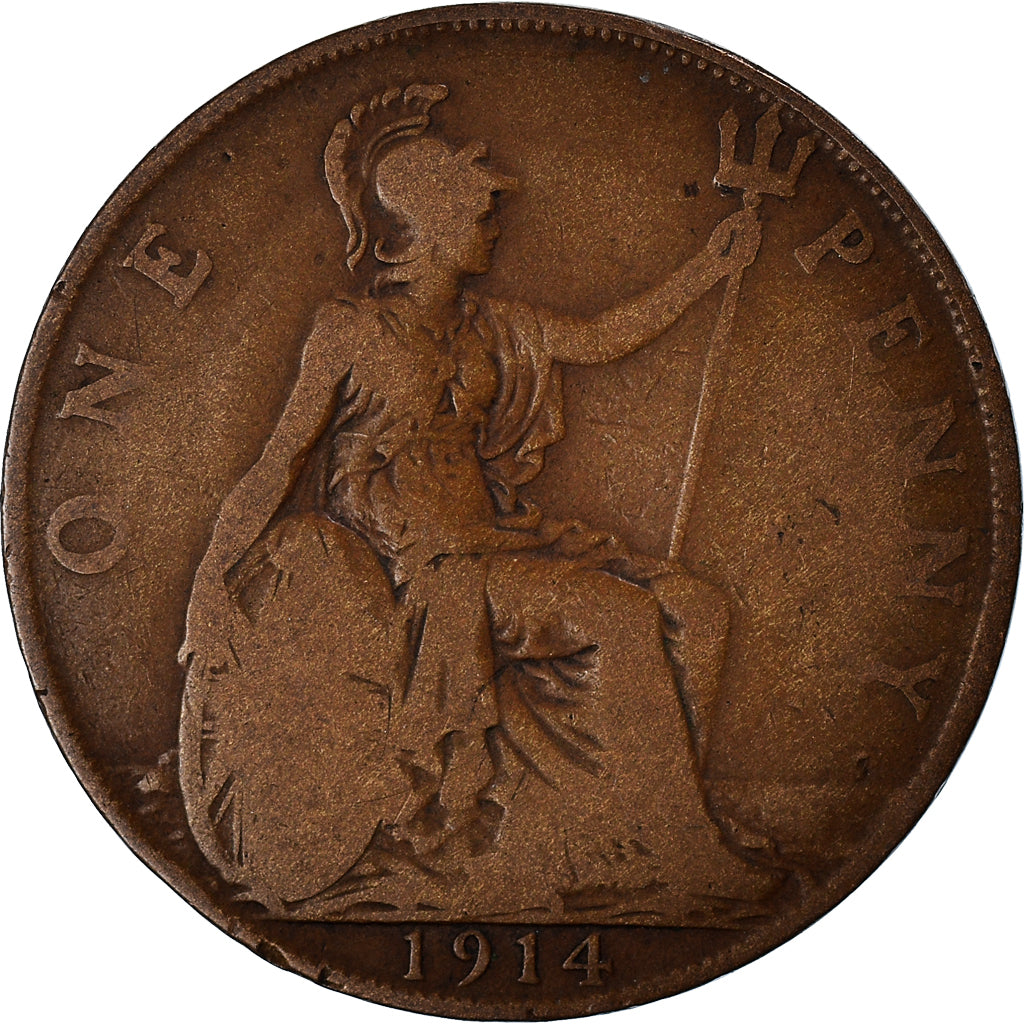 Münze, Großbritannien, Penny, 1914