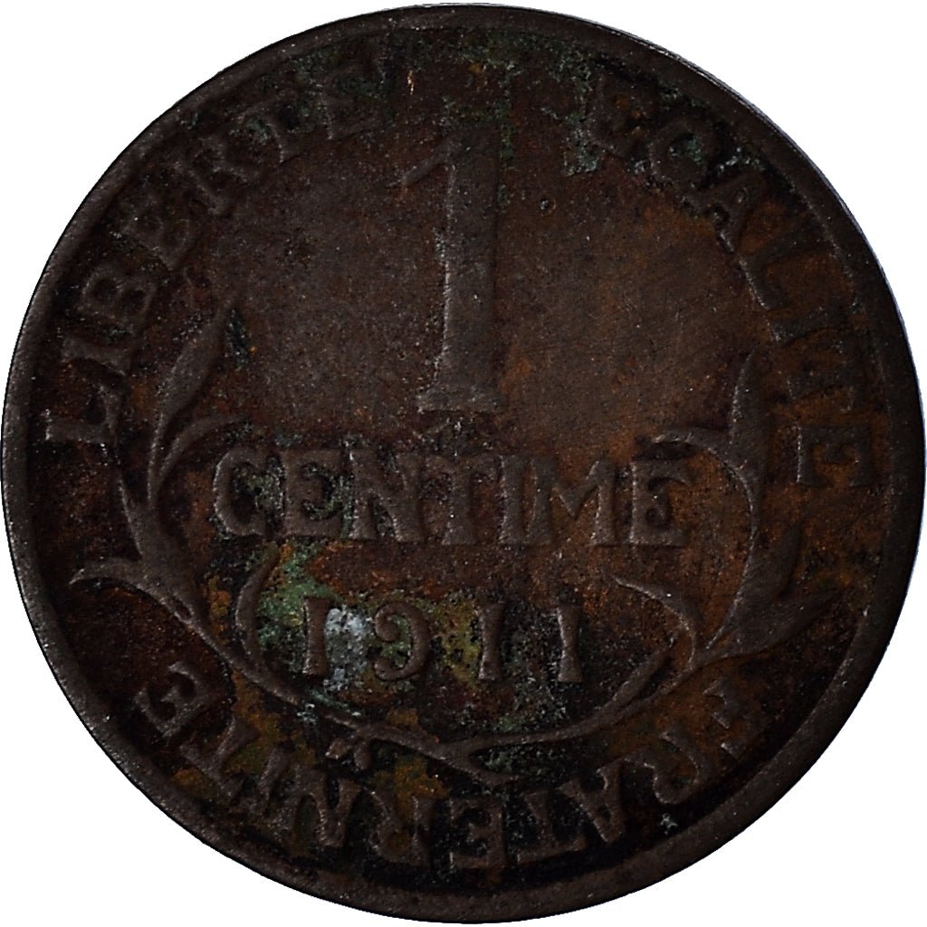 Moeda, França, Centime, 1911