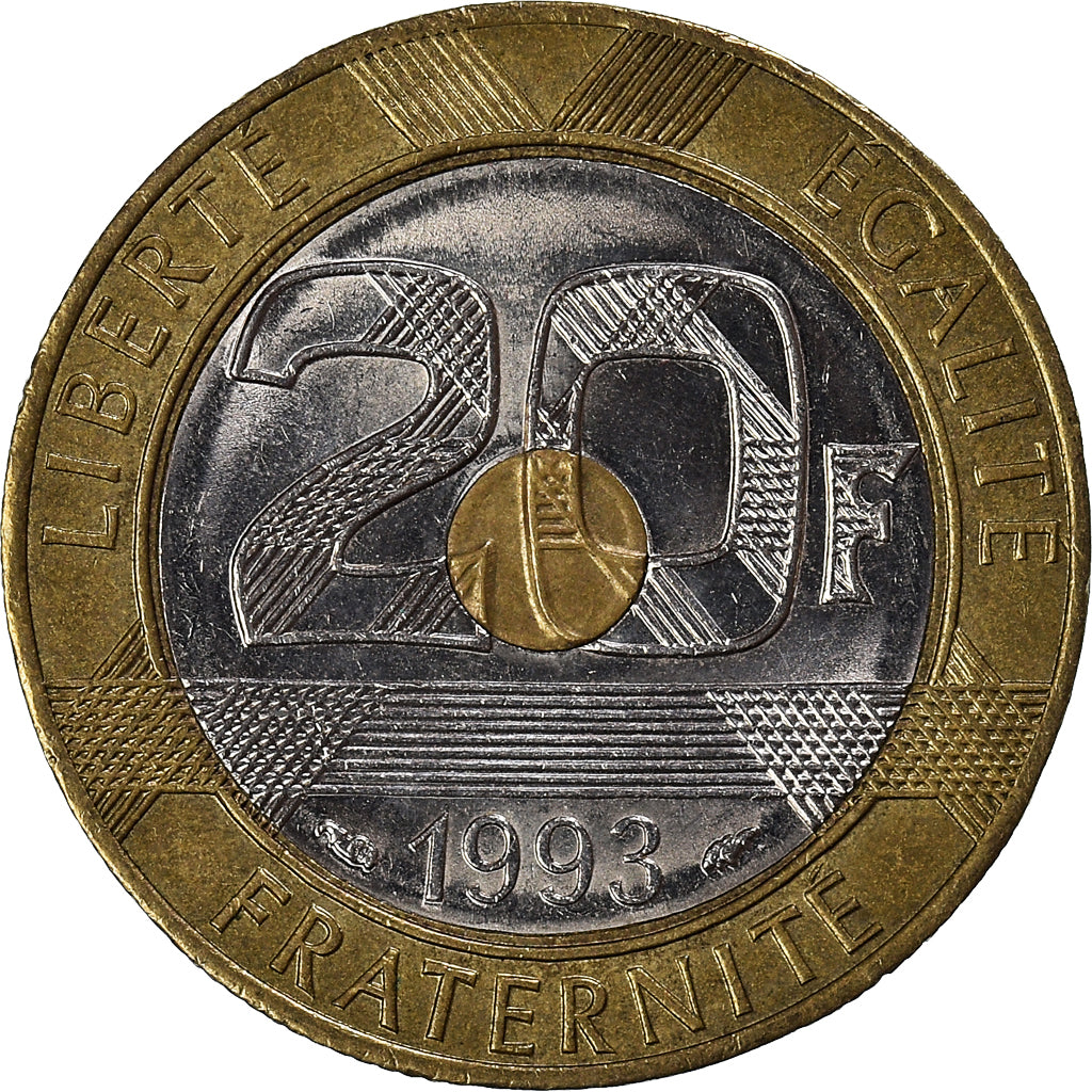 Munten, Frankrijk, 20 Francs, 1993